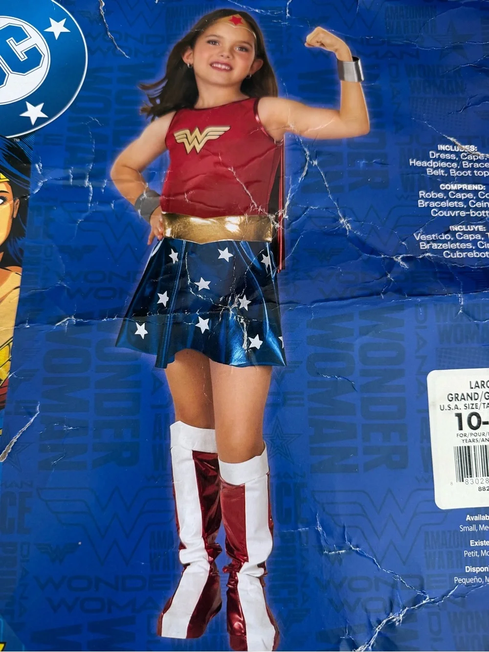 Rubies Wonder Woman Costume Child Large DC Comics Halloween Dress & Boot Covers